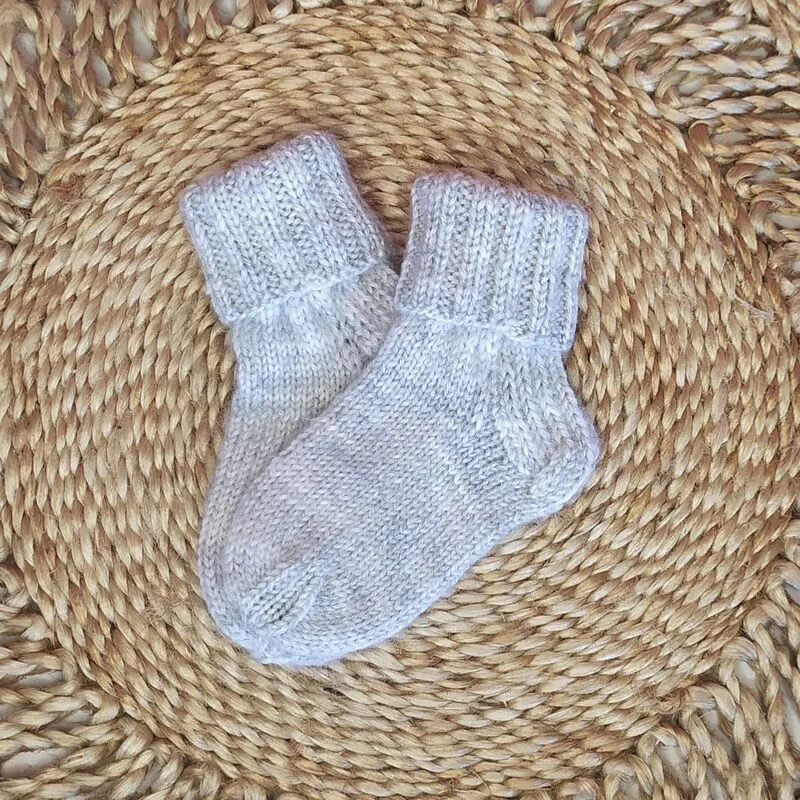 Baby Alpakka ullsokker