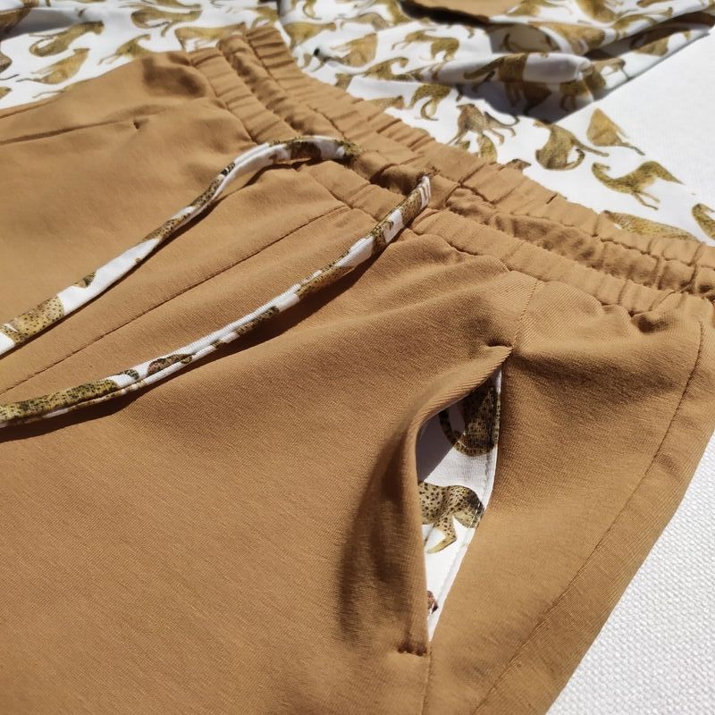 Cotton Jersey Knit Fabric Camel